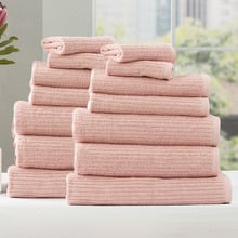 14 Piece Ridgestone Cotton Bathroom Towel Set